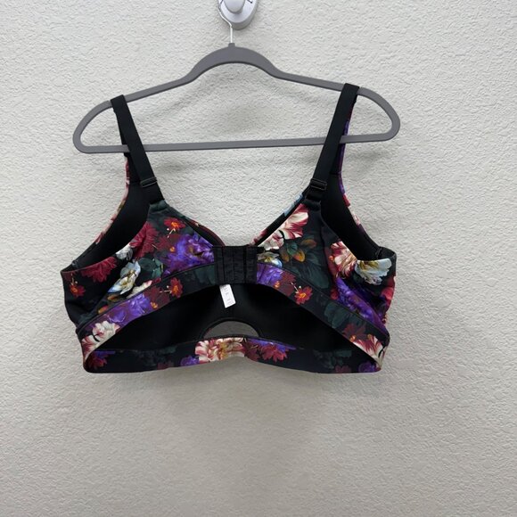 Cacique Floral Lighty Lined No Wire Adjustable Strap Bra Womens size 46C - Picture 6 of 6